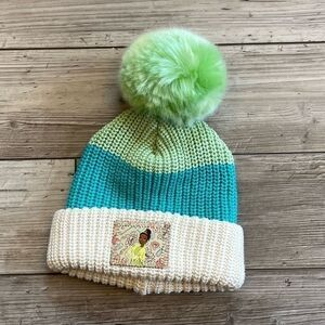 NWT Love Your Melon x Disney | Princess Tiana Kids Pom Beanie | Size: 6-14 Years